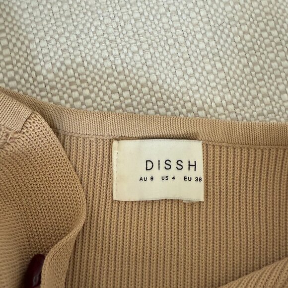 Dissh anika-twisted-cream-knit-top - Picture 2 of 2